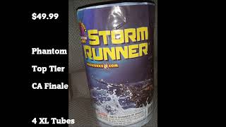 Phantom Fireworks Storm Runner Finale Fountain (1080p)