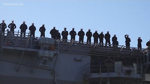 USS Wasp Amphibious Ready Group returns home to Naval Station Norfolk in time of the holidays
