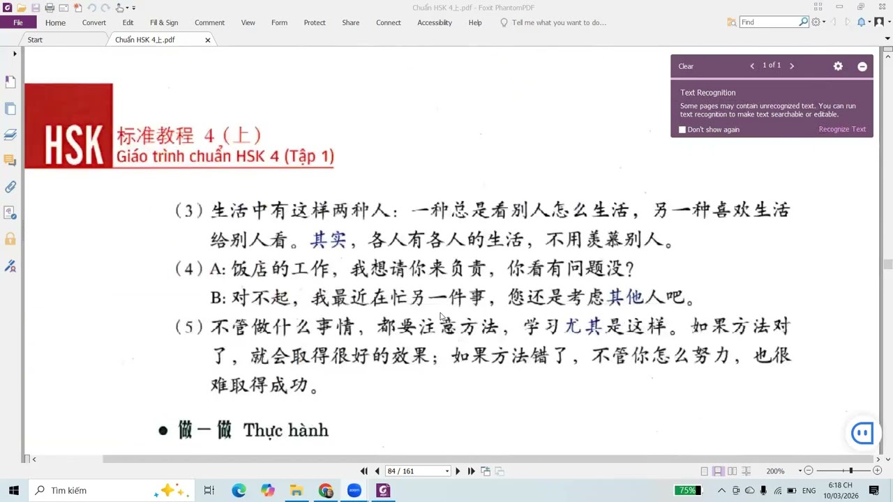 HSK4 bài 6 và từ mới bài 7 10032026 tiếng Trung Hoàng Liên, thầy Thọ zalo 0977941896