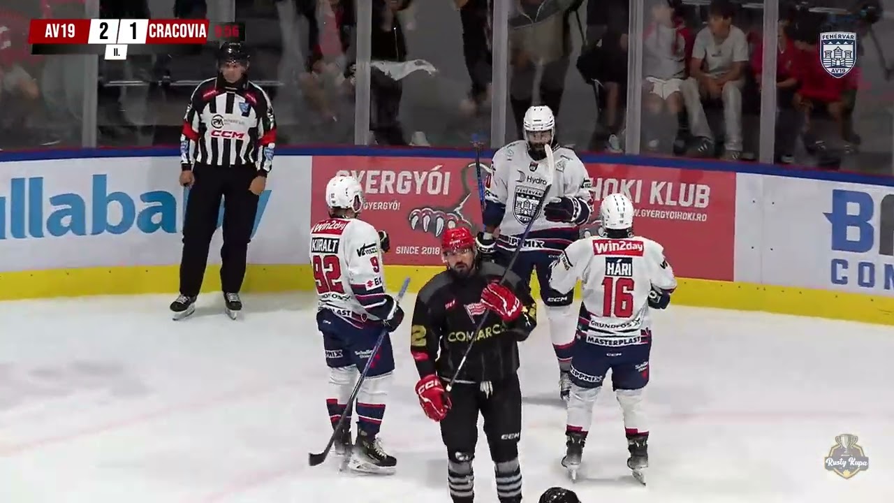 Hydro Fehérvár AV19 – Cracovia Krakow 6-1, Gólösszefoglaló