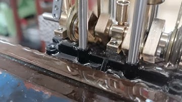 KACIO LS2-14 2 Cylinders Reciprocating Retro Steam Engine Model for Model Ship Model Boat Above 80cm