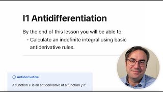 MTH 121 Prep - I1 Antiderivatives