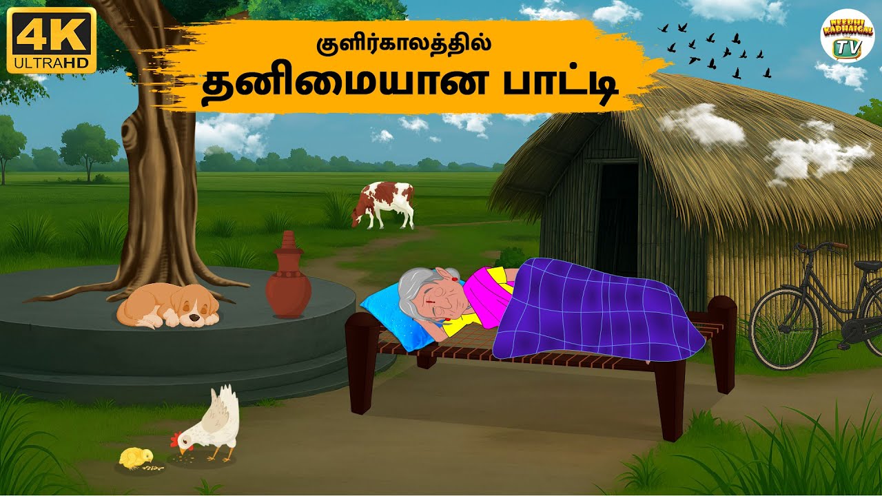 Tamil Stories - குளிர்காலத்தில் தனிமையான பாட்டி - Needhi Kadhaigal Tv - 295 | Tamil Moral Stories