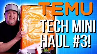 TEMU Tech Mini Haul 3! Computer Desk Makeover Tech