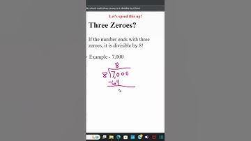 Three Zeroes Divisible by 8? #math #mathematics #numbers