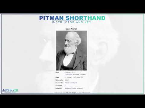 Introduction of Sir Isaac Pitman ShortHand | ArtFilm VFX