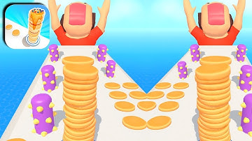 PANCAKE RUN 🥞🍌 Gameplay All Levels Walkthrough iOS, Android New Game Update Trailer Max Level 17-18