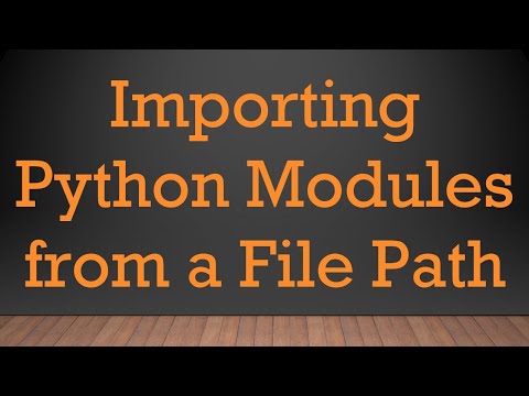 Importing Python Modules from a File Path