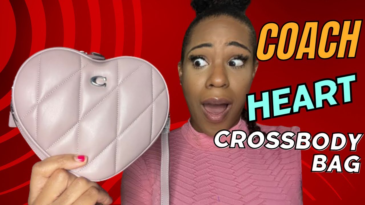 Coach Quilted Heart Crossbody Bag Pink coach coach bagcollection 
