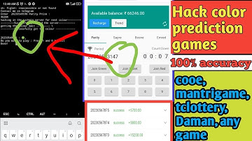 How to Create a Colour Prediction Game Hack script with Termux & Linux Game Code ,  | Web-3 Hack |