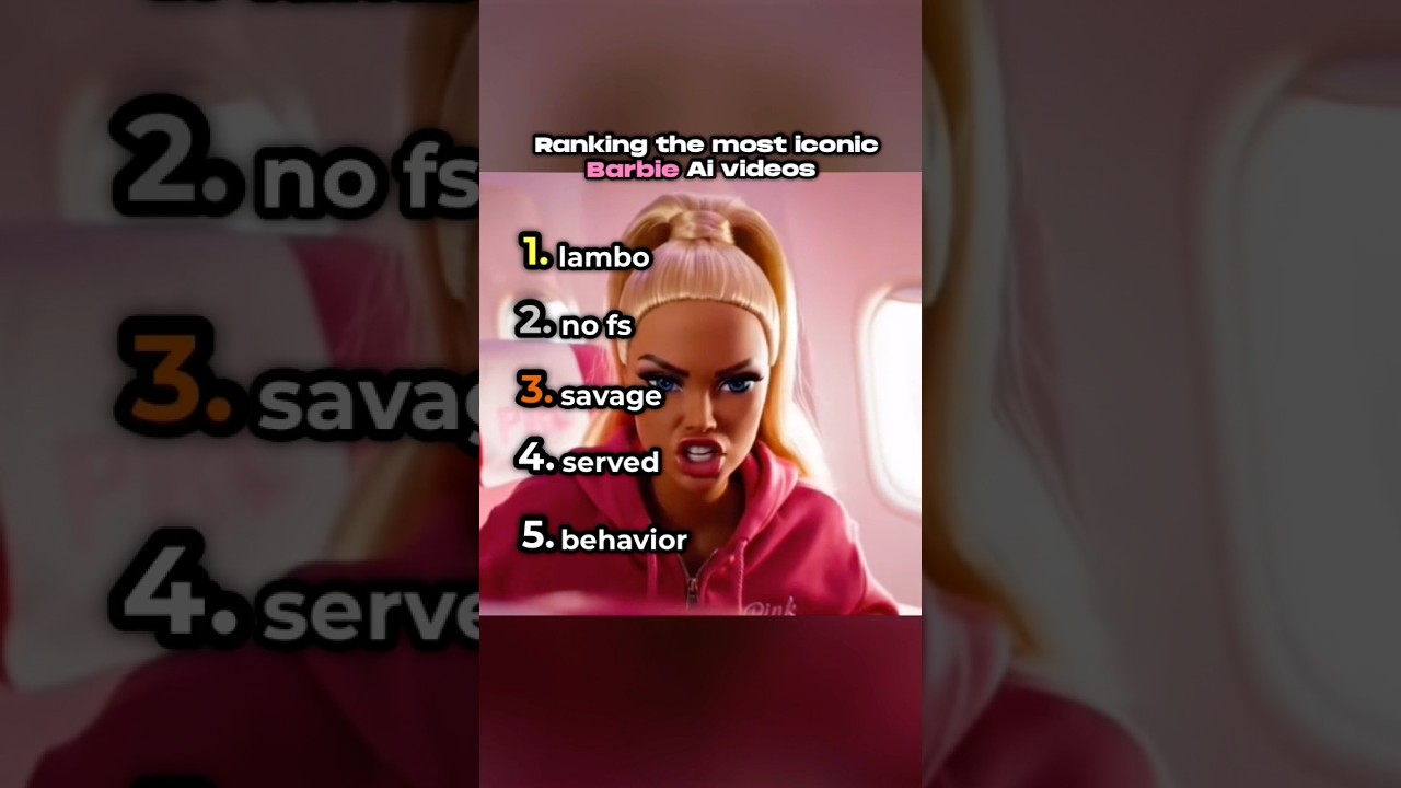 Ranking the most iconic barbie ai videos💅 