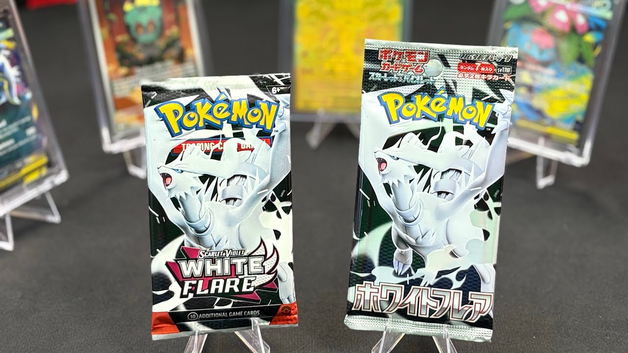 Pokémon White Flare and Japanese Sv11w White Flare Booster Packs Art Rare! 