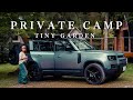 【高規格】Tiny Garden 蓼科で過ごすファミリーキャンプ, Cozy camp ｜Land rover ディフェンダー, Relaxing, ASMR, 4K HDR