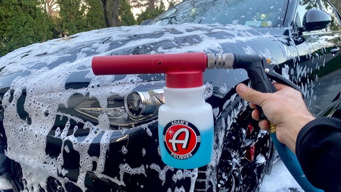 Adams premium foam cannon with adams mega foam demo with Ryobi 1800psi  electric pressure washer 