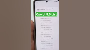 One Ui 8.0 Update LIST #oneui8 #oneui8update #oneui8features
