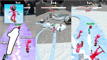 Snow Racing: Winter Aqua Park Gameplay #1 All Levels (Android, IOS)