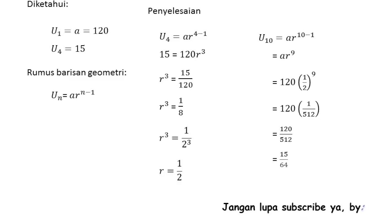 Rumus Cepat Mencari Rasio Geometri Guru Ilmu Sosial