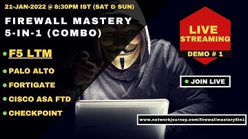 [Enroll Now] #2 NETWORK SECURITY \ Firewall Mastery 5-in-1 | Starting 16-JAN-2022 @ 8:30PM IST