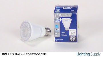 TCP 8W LED PAR20 Bulb (LED8P20D30KFL)