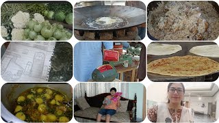 Watermelon ka Paraa Rulaaaa ||Mazaydar Aloo walla Paratha ||AJ Main nay bi ki cooking@aleena.b01