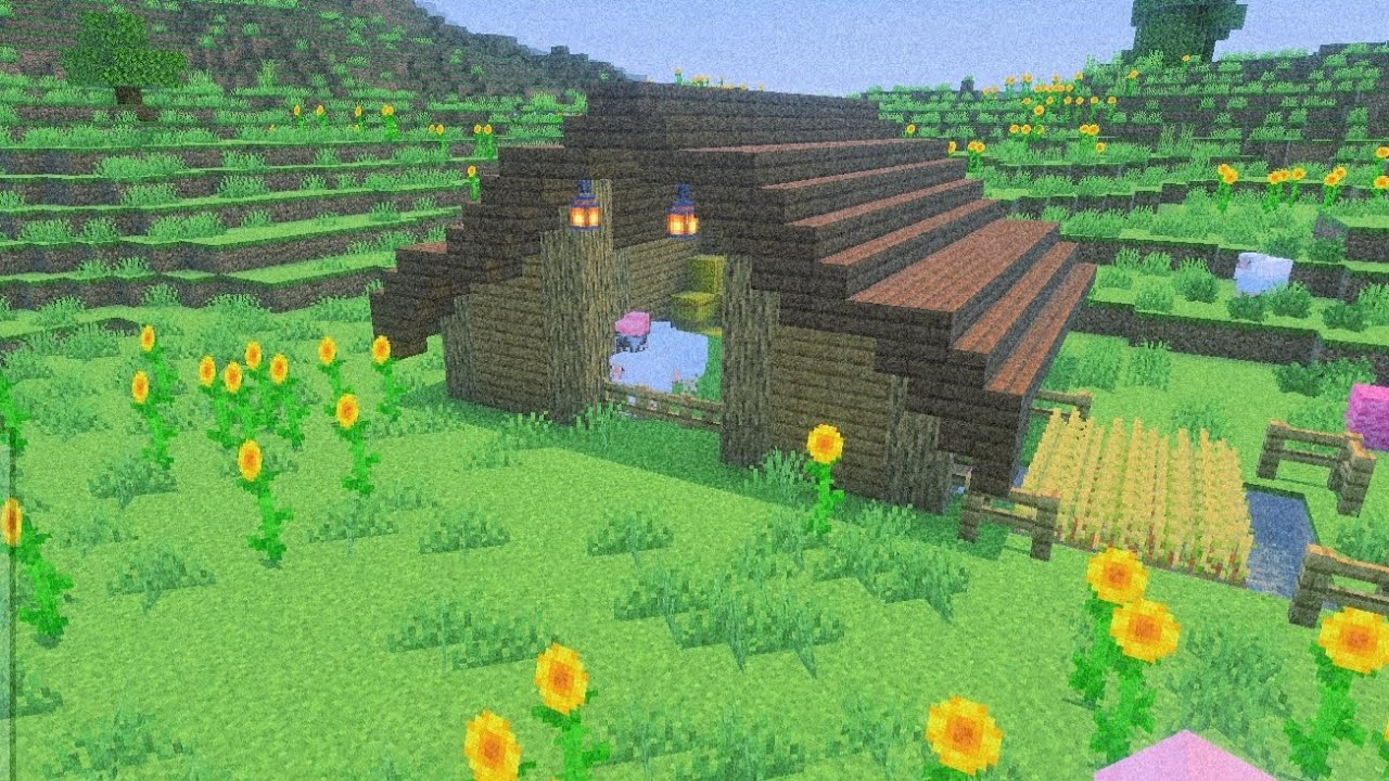 Dsw Minecraft Easy Minecraft barn tutorial - YouTube