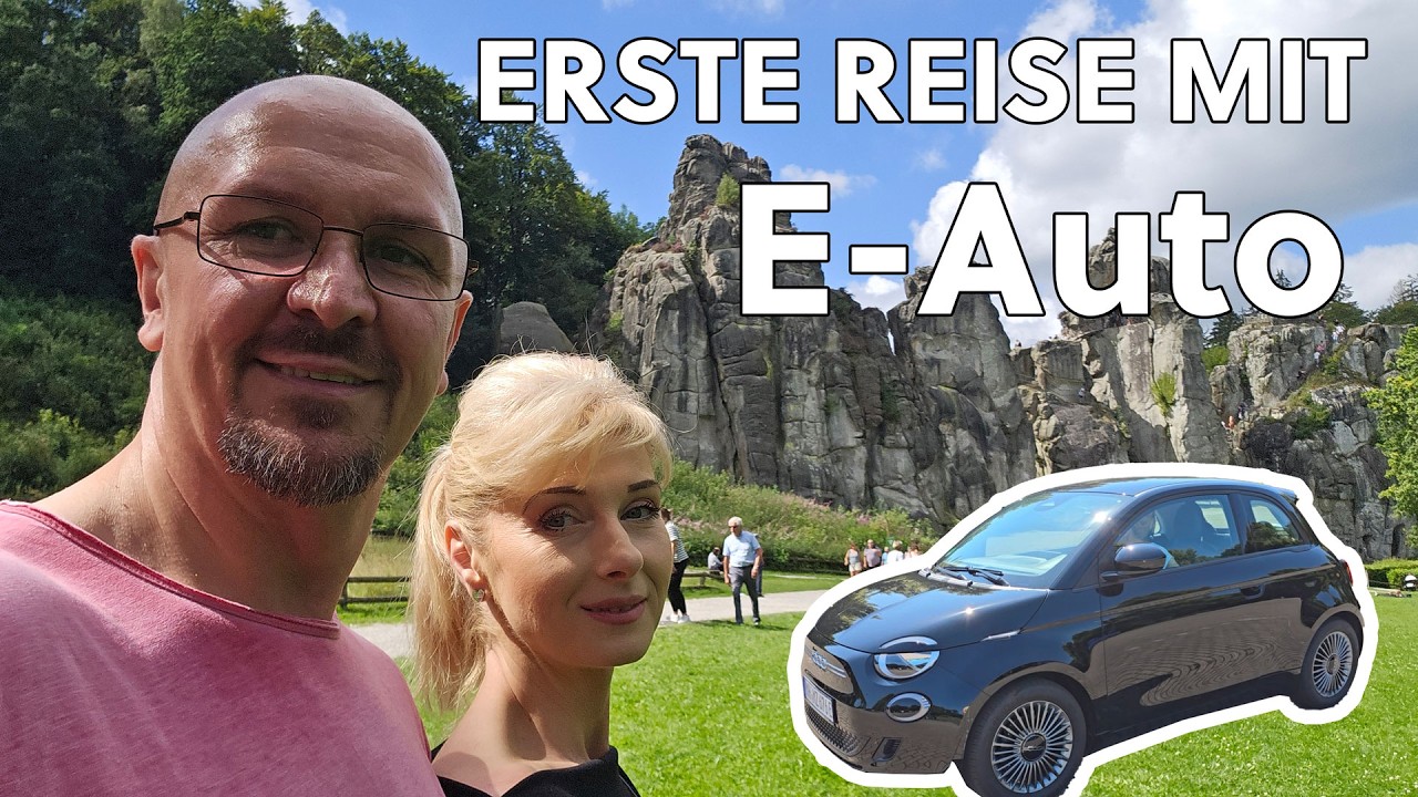 E-Mobilität - Unser Erster Ausflug mit dem Fiat 500e: E-Auto Abenteuer zu den Externsteinen