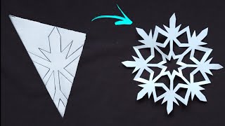 Christmas Origami / How to make a paper snowflake for Christmas [Paper cutting] / DIY Origami