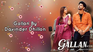 Download lagu Gallan  - Davinder Dhillon  Black Virus  Harj Maan  Latest Punjabi So Mp3 Video Mp4