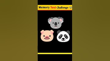 Memory Test #29 | Riddles And Puzzles For Iq Test | #shorts #quiztime #ytshorts