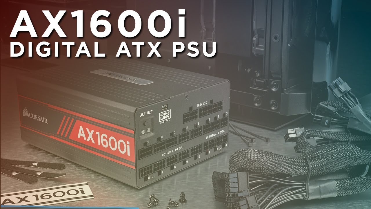 AX1600i デジタル ATX 電源 — 1600 ワットの完全モジュール式電源 