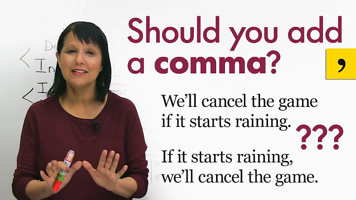 Writing & Punctuation: How to use a COMMA correctl...