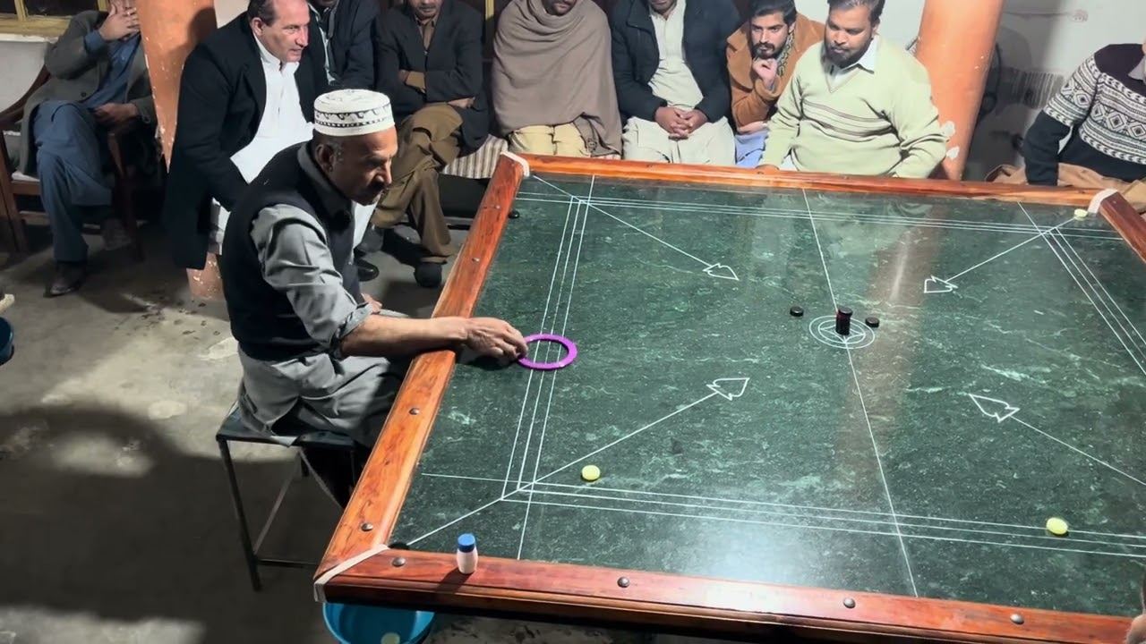 All🇵🇰 single caroom tournament pre-quarter-final match final frame ￼Asit vs Shakoor ￼✌️✌️✌️