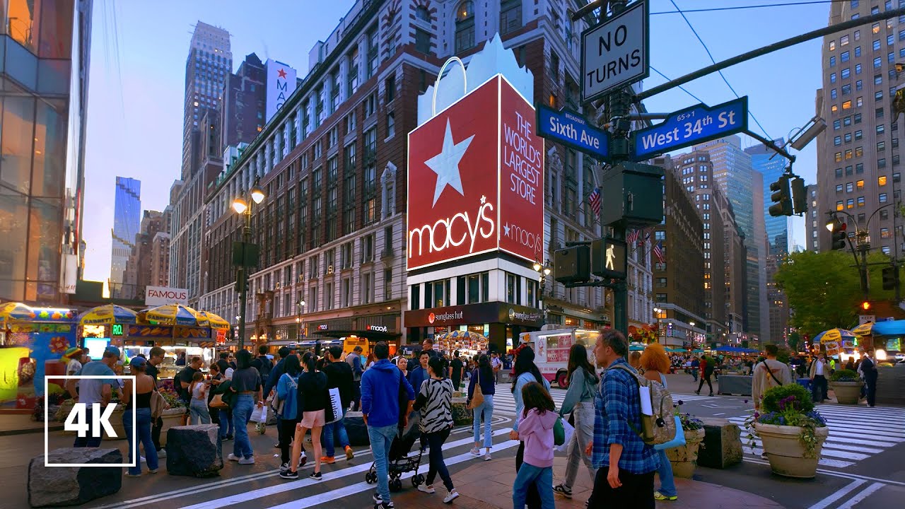 New York, Amerika Serikat | Jelajah Kota Sore 4K | 5 Mei 2024