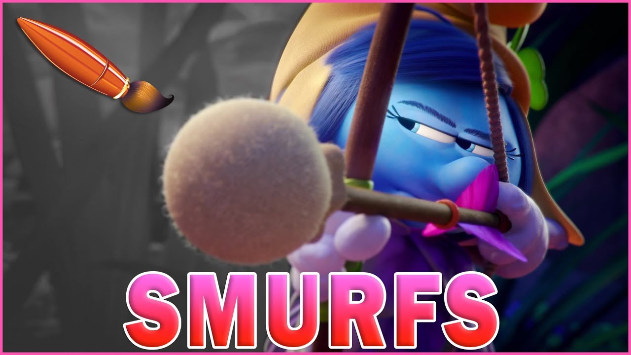 smurfstorm with her bow and arrow kids coloring book coloring