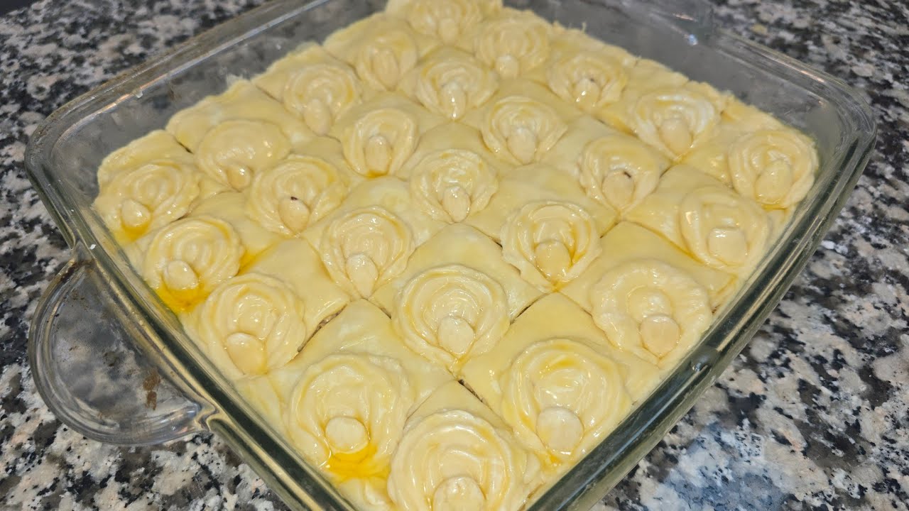 ЛУЧШАЯ Баклава в Форме Цветка с Фисташками!  Легкий Хрустящий Рецепт Домашний