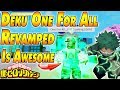 Deku One For All is AWESOME | Boku No Roblox Remastered
