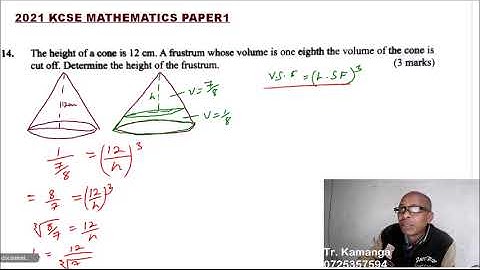 2021 KCSE MATHEMATICS PAPER 1 QUESTION 14