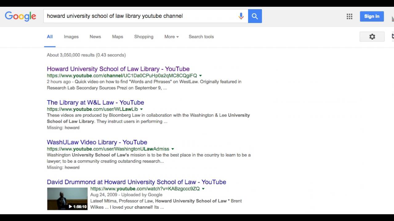 How to find HUSL Library's YouTube Channel
