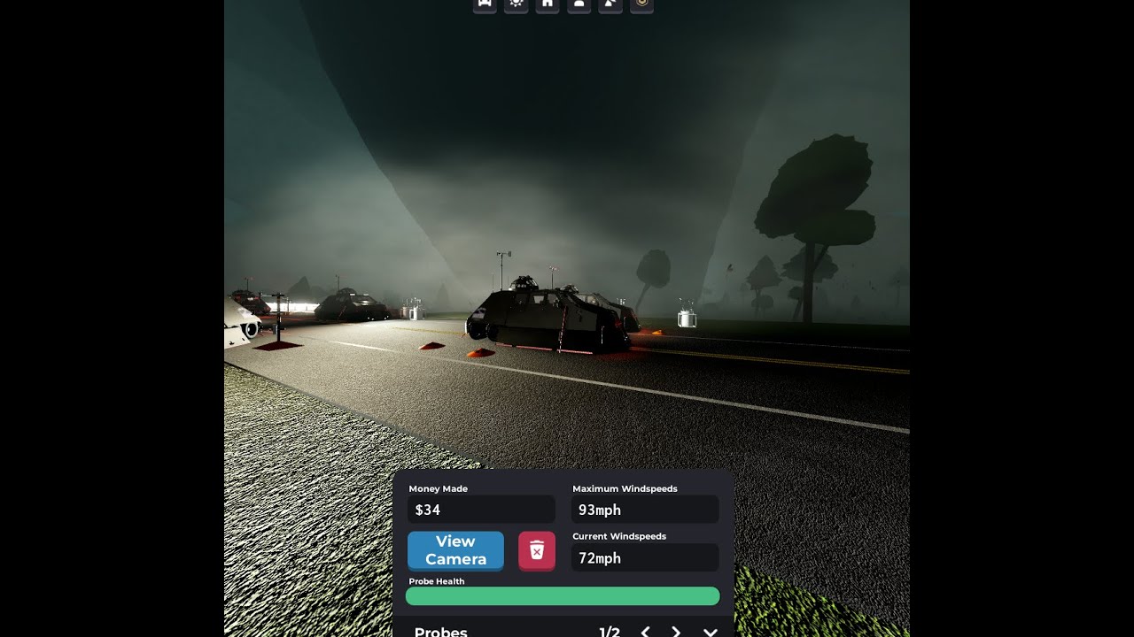 chasing strong tornados in 2025 tiv 2 l 1.21.2 twisted roblox - YouTube