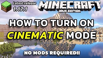 Minecraft Java 1.17.1 How To Enable Cinematic Camera Mode Minecraft Java Tutorial