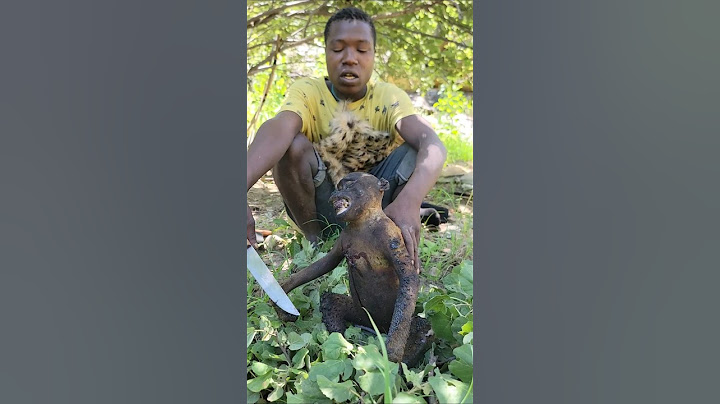 New 💥Hadzabe showing how they eat baboons #hadzabe #cooking #africa