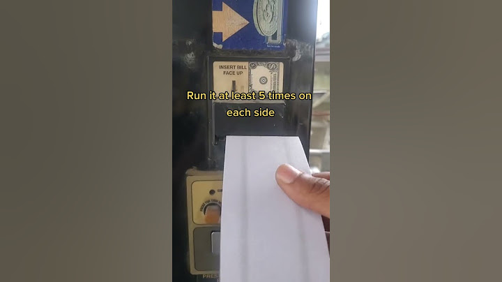 How to clean a bill acceptor | cleaning vending machine bill validator