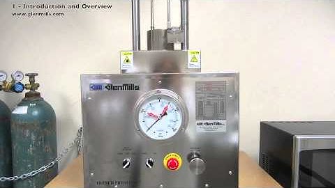 French Press G M Cell Disruption Operating Instructions Part 01 Introduction and Overview 0613