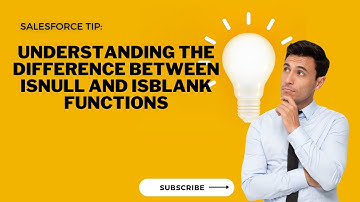 Salesforce Tip: Understanding the Difference Between ISNULL and ISBLANK Functions#salesforce