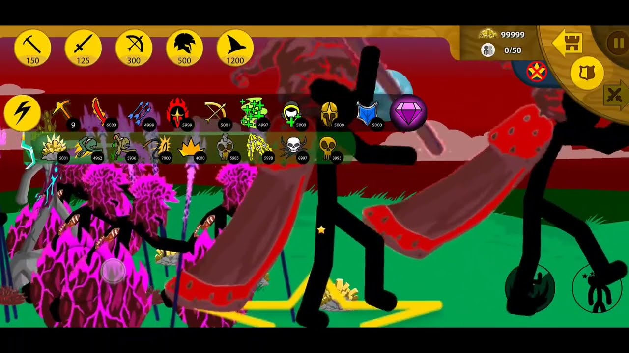 STICKMAN VOLTAIC XIPHOS, WRATHNAR vs MEGA BOSS VAMP 🔥 Stick War Legacy Mod Gameplay
