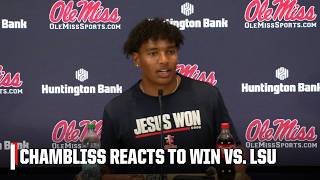 Trinidad Chambliss reacts to Ole Miss Rebels' victory over Lane Kiffin and the LSU Tigers | ESPN CFB