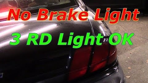 Diagnose and repair no brake lights (3rd brake light works)