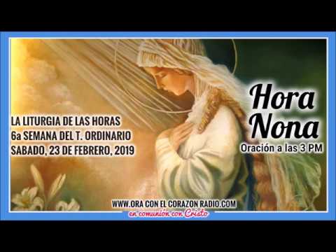 HORA NONA -ORACION A LAS 3 PM – SABADO 23 DE FEBRERO, 2019 6ª SEMANA DEL TIEMPO ORDINARIO liturgia de las horas online