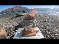 Solo Camping and Building a Stone Oven at the Lake