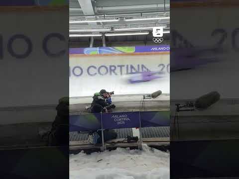 😂😵‍💫 POV : Tu filmes le Skeleton #milanocortina2026 #olympics #jeuxolympiques